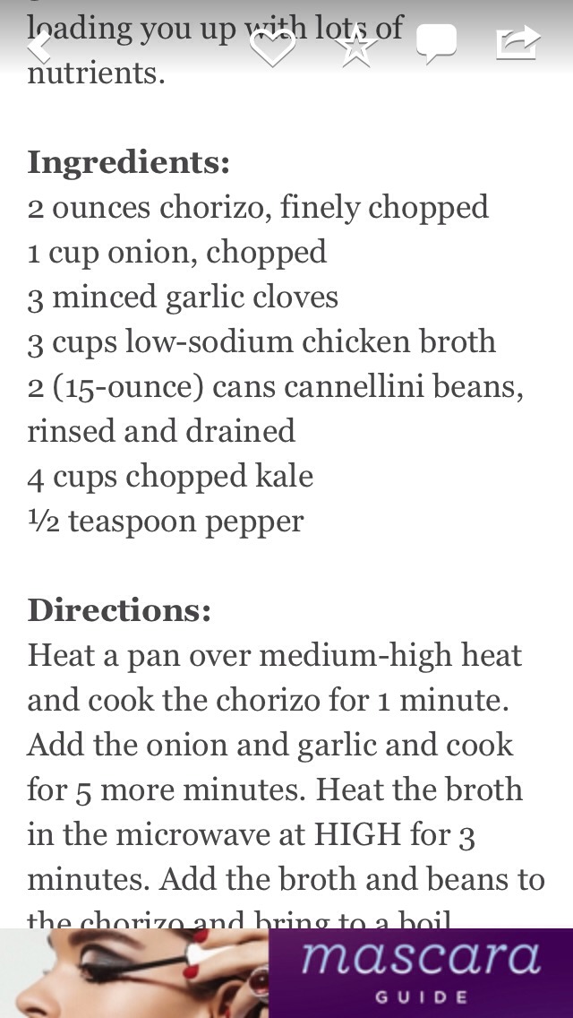 White Bean Soup With Kale & Chorizo 
