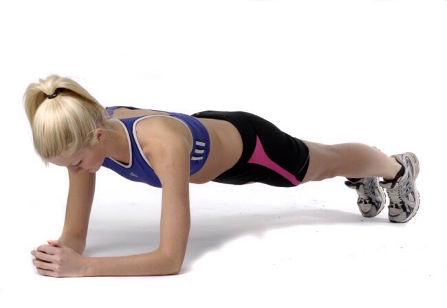 1 min plank hold
