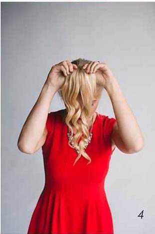 4. Put your hair back together.