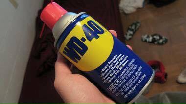 Wd-40 cleans up crayon messes!