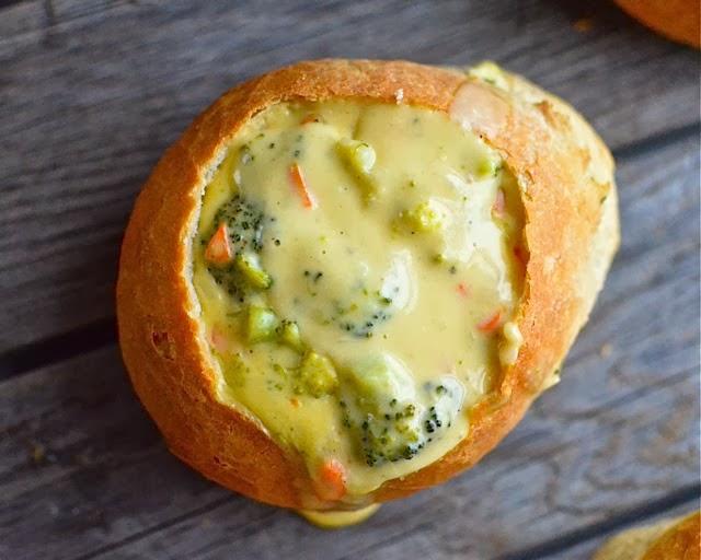 Panera Bread Broccoli Cheddar Soup&Bread Bowl Recipe!!!!!!