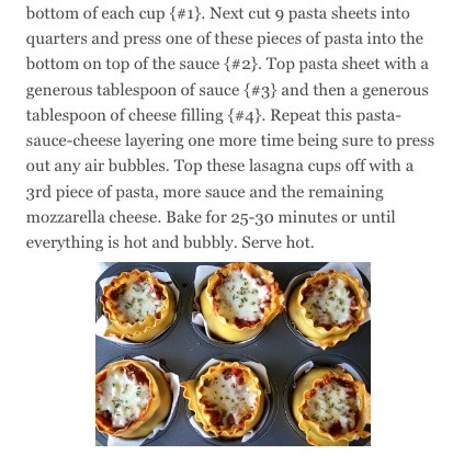 ✨💞Lasagna Cups💞✨