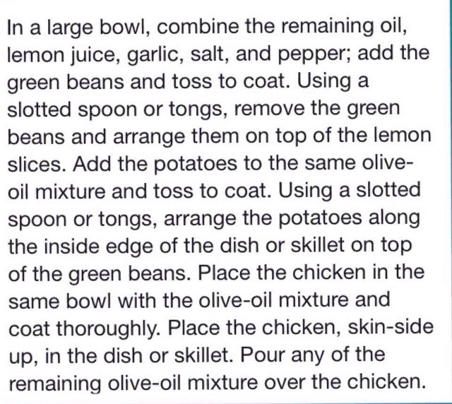 Garlic & Lemon Chicken With Green Beans & Red Potatoes 😛😱👍💯#Friendsgiving