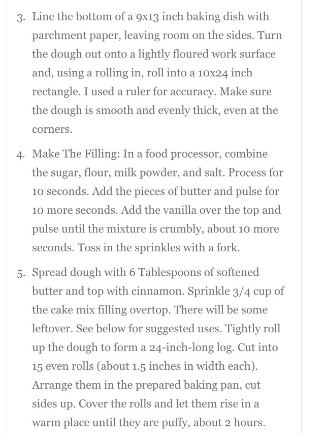 Cake Batter Cinnamon Rolls!!