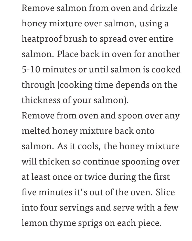 Broiled Salmon With Honey And Garlic!!