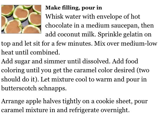 Make Yummy Caramel Apple Jello Shots 