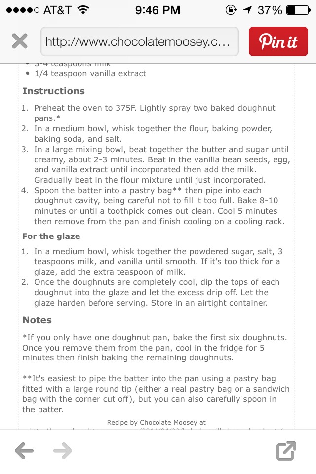 Baked Vanilla Bean Doughnuts 