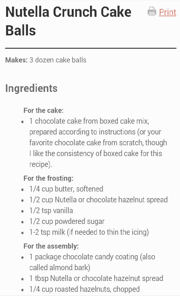 Nutella Cake Crunch Balls!!!