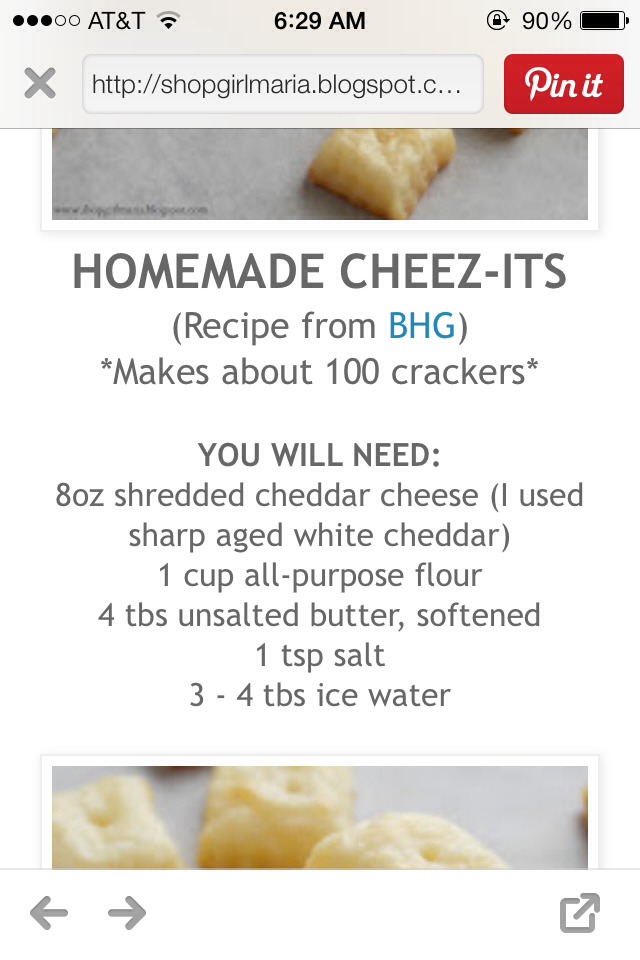 Homemade Cheez-it's. With Only 5 Ingredients!