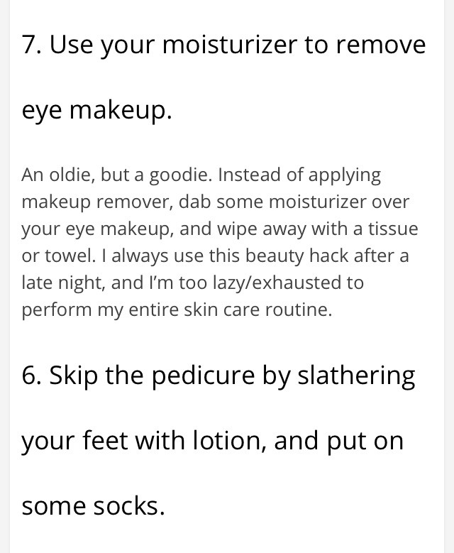 Effortless Lazy Girl Beauty Hacks
