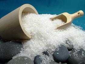 SEA SALT! (I use mineral sea salt, COARSE*): Use it for so many skin treatments but it works perfect as a facial and body natural exfoliating scrub!! I personally mix it with olive oil to make a facial scrub that works fantastic!! Use daily or every other day..make sure it's NATURAL! Softest skin!!