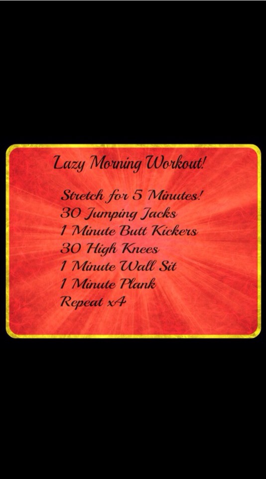 Morning Workouts!