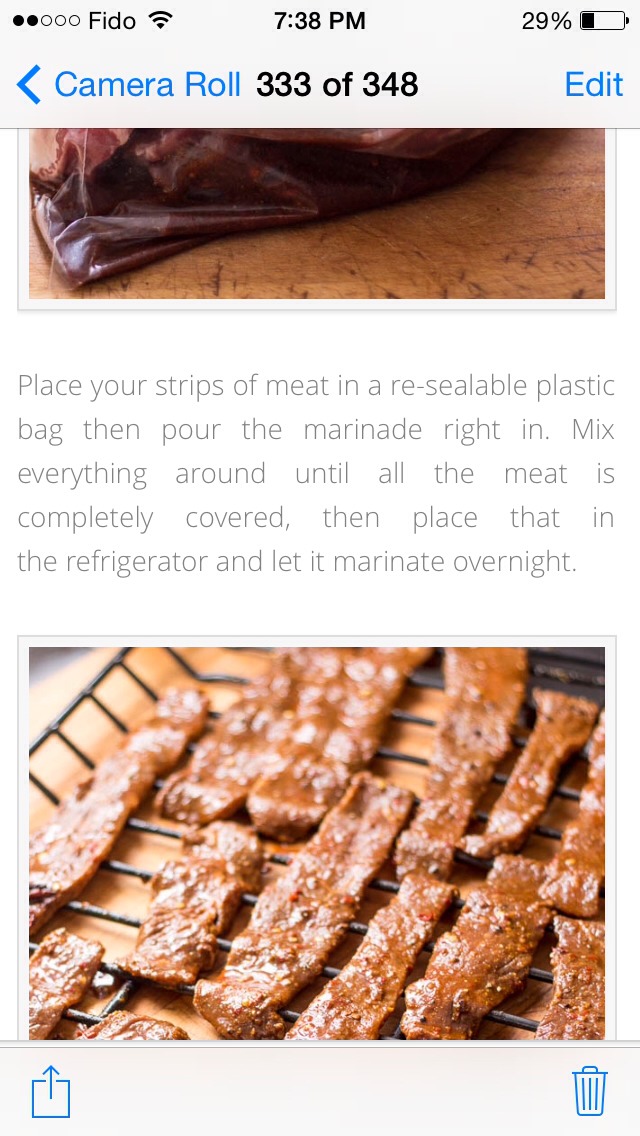 Homemade Beef Jerky 