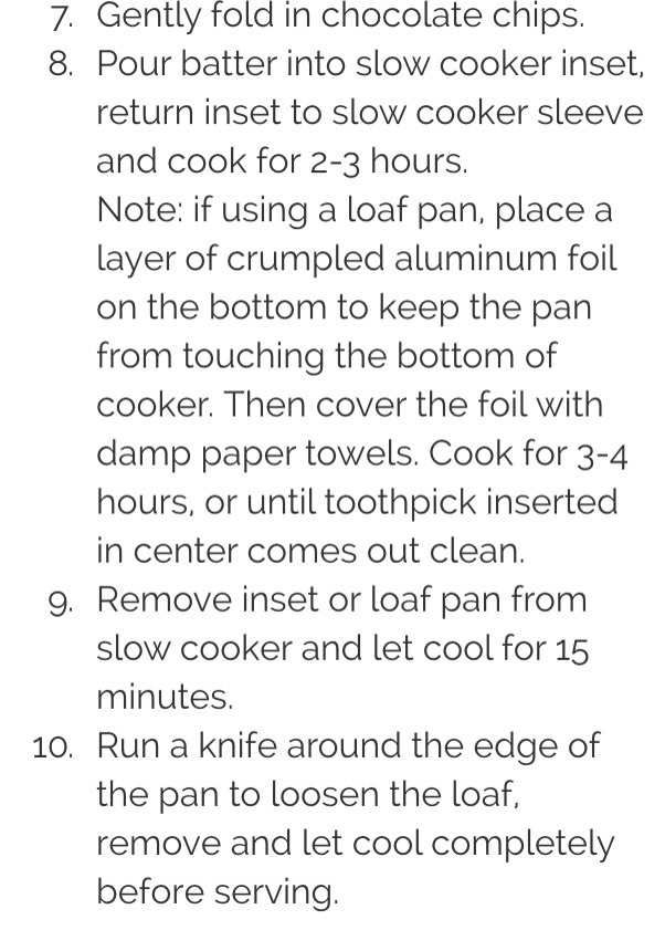 🌀 Slow Cooker Banana Bread 🌀