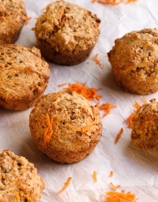 Healthy Banana Carrot Muffins