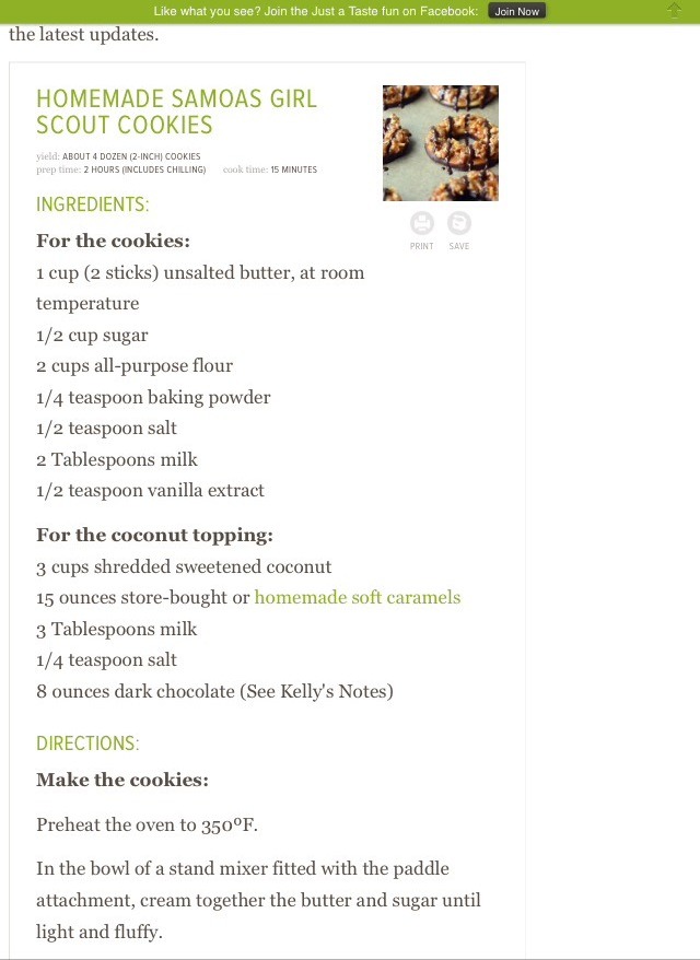 Homemade Samoas Girl Scout Cookies