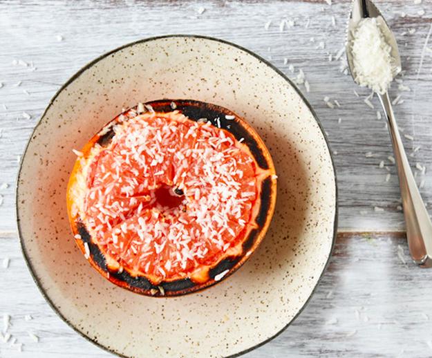 5. Broiled Grapefruit with Coconut

Grapefruit + honey + coconut. You’ll be surprised by how sweet and special this one feels.