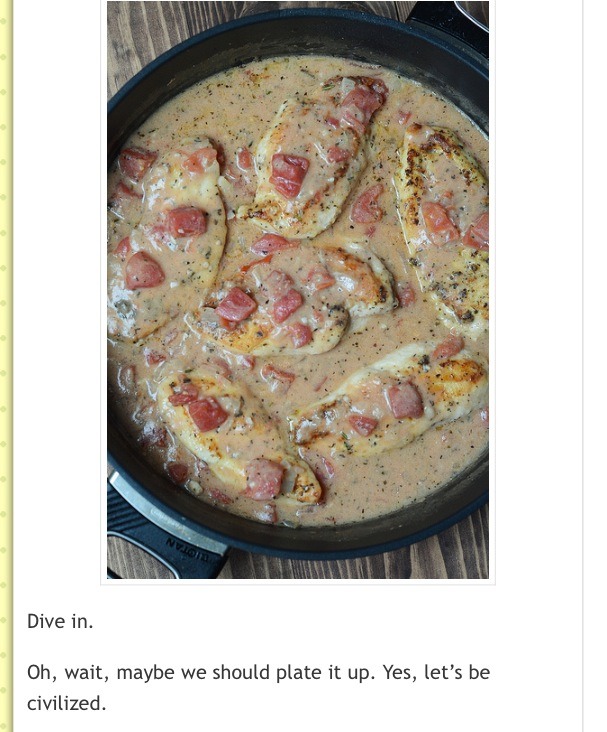 Skillet Herbed Chicken And Tomatoes