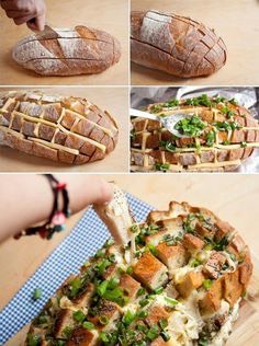 Pull apart cheesy bread. 