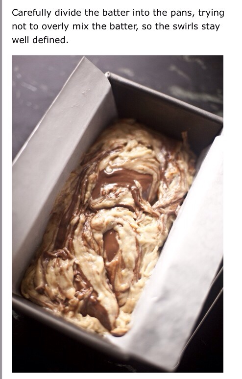 Nutella Swirled Banana Bread 😍