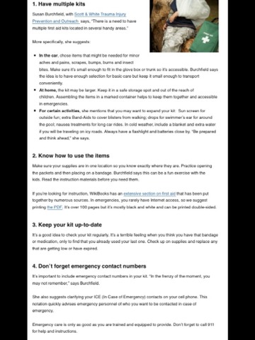 Top 5 Tips For A First Aid Kit.