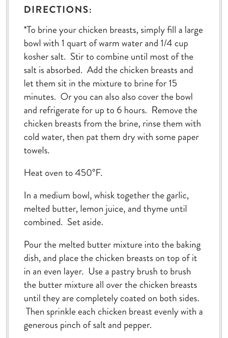 Baked Lemon Chicken 😋