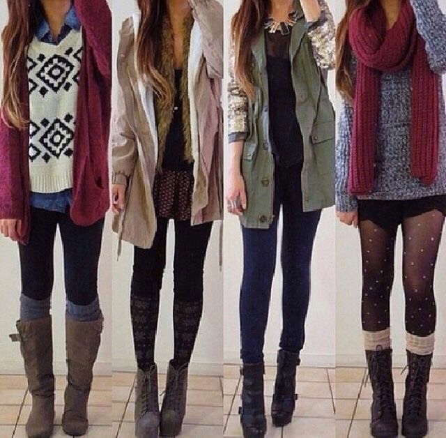 Fall/Winter Bohemian Outfits❥