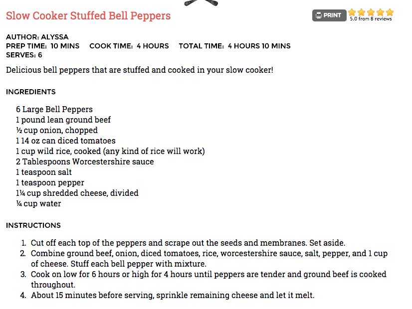 Slow Cooker Stuffed Peppers - Easy, Fast, Good. #tipIt