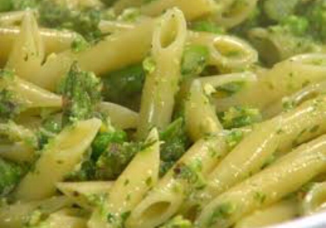 Pour into bowl of pasta