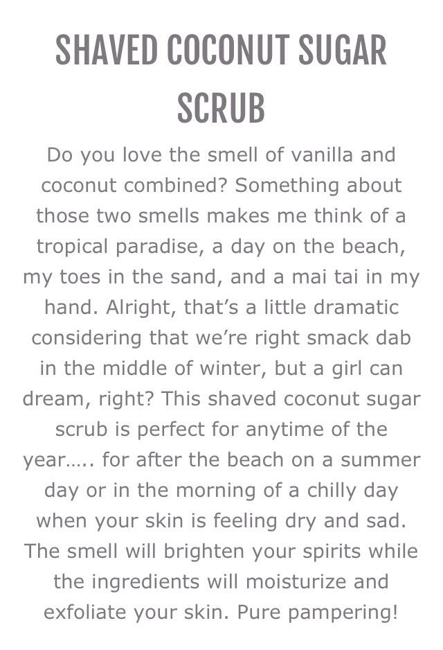 SHAVED COCONUT SUGAR SCRUB 💛💛