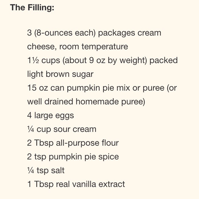 Pumpkin Cheesecake Recipe 