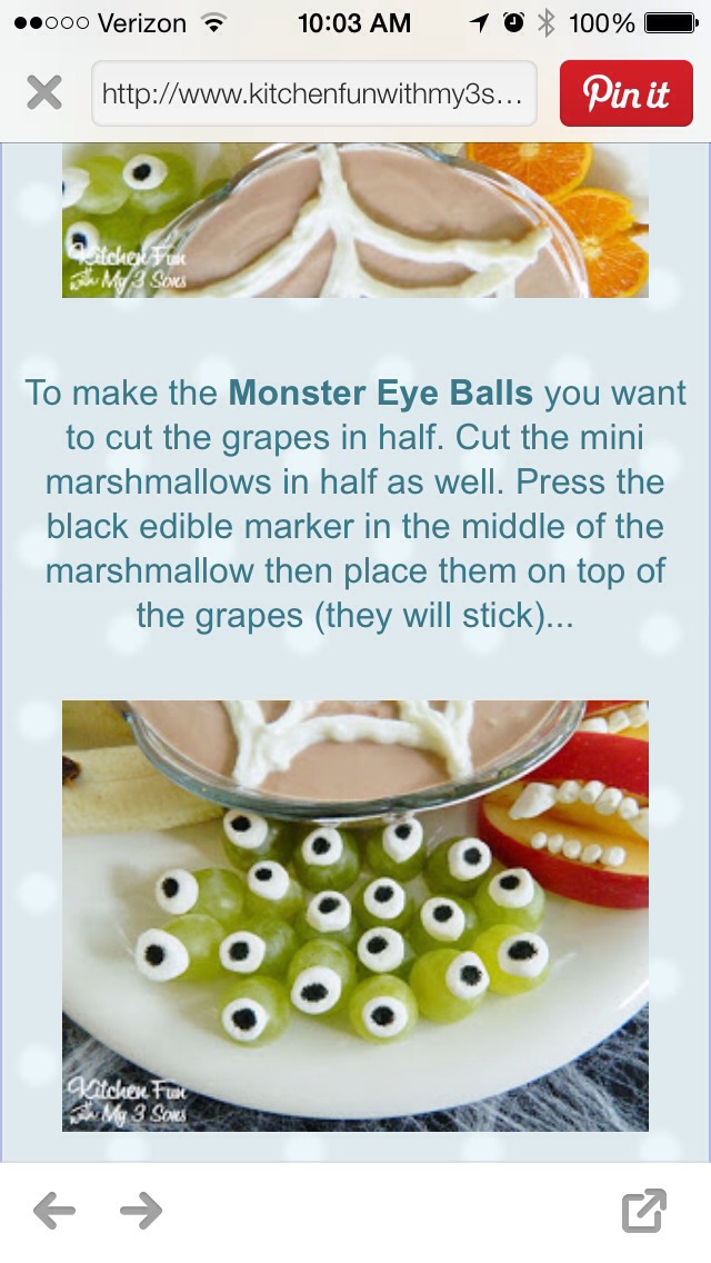 Fun Healthy Halloween Treat 