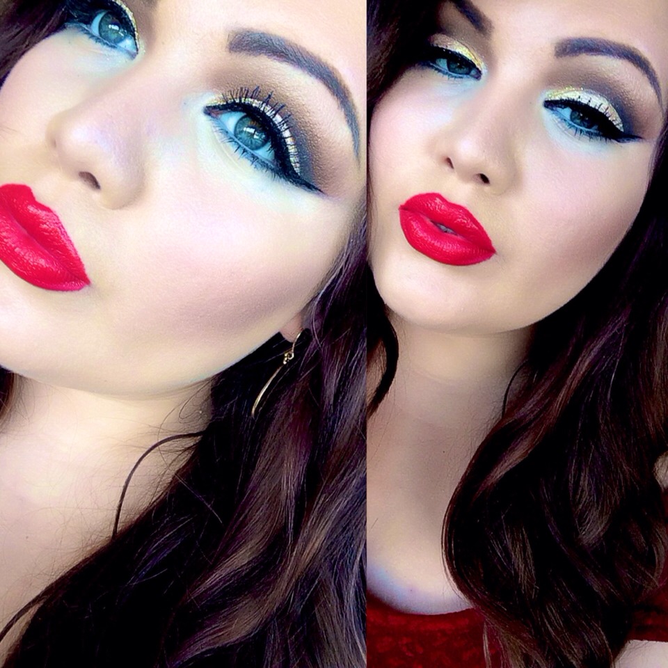 Classic Eye With Red Lips 💋