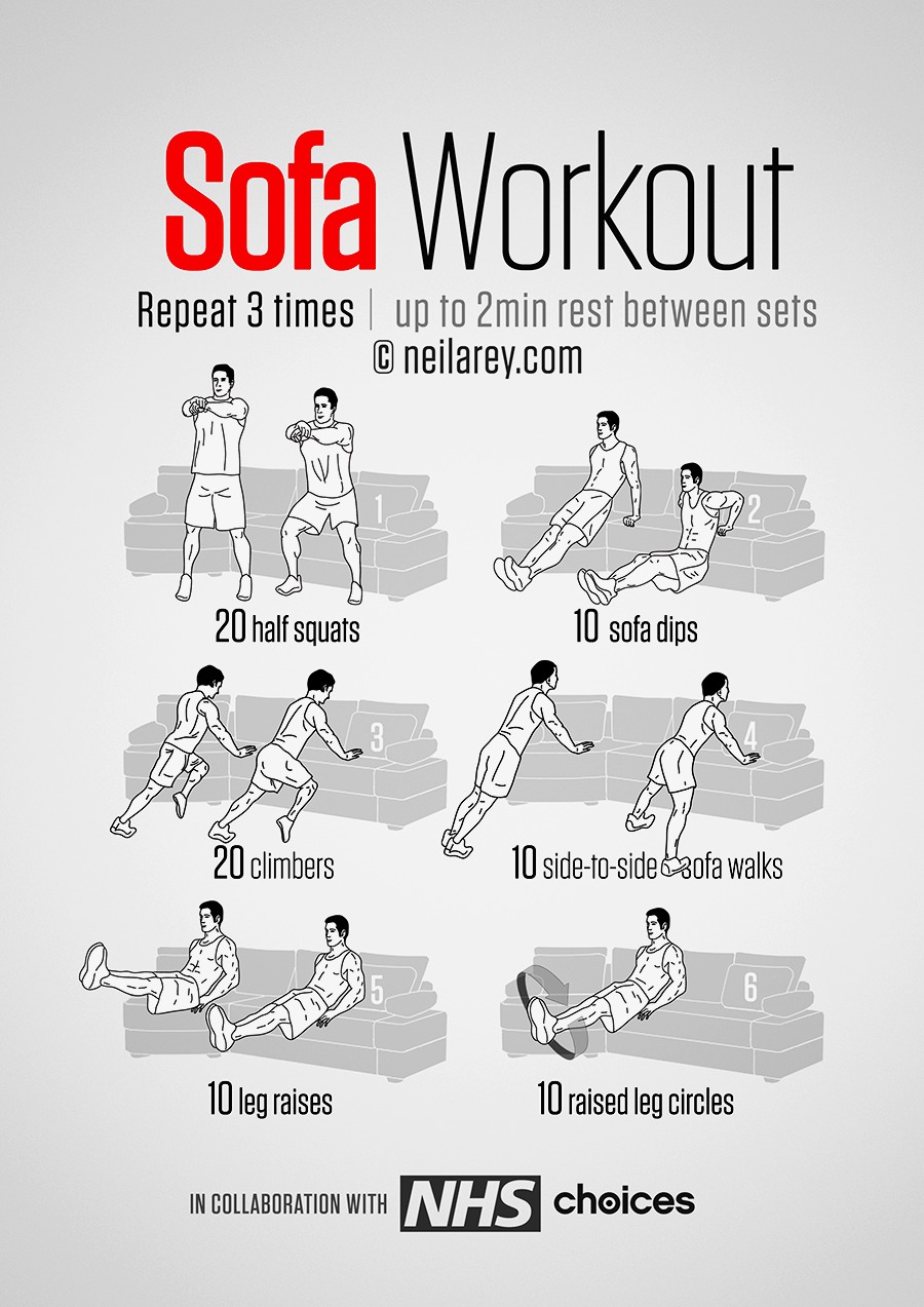 Lazy People Workout In Couch 😀💪👍