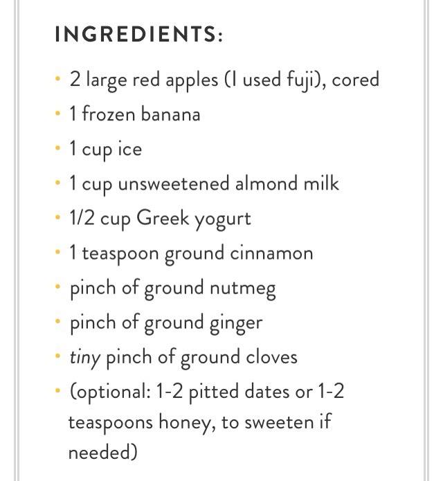 APPLE PIE PROTEIN SMOOTHIE!🍎