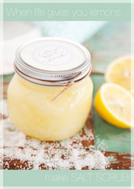 12.Lemon Salt Scrub

This refreshing scrub is just what you need after the dry winter air. 