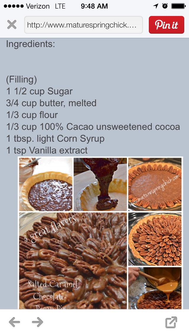 Salted Caramel Chocolate Pecan Pie!