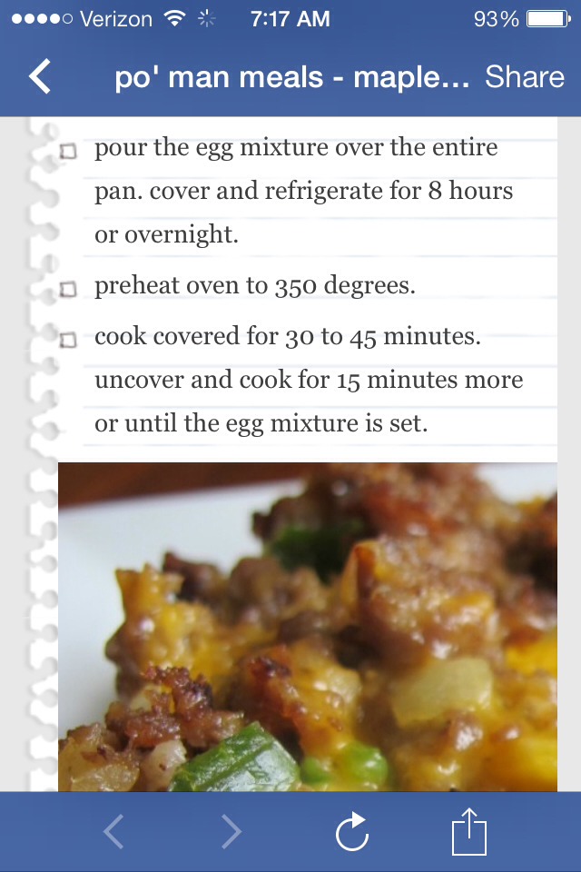 Maple Sausage Breakfast Casserole