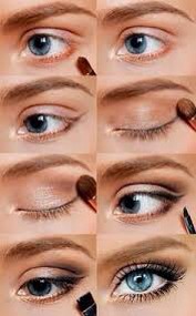Beautiful Eye Make For Blue Eyes: Step By Step