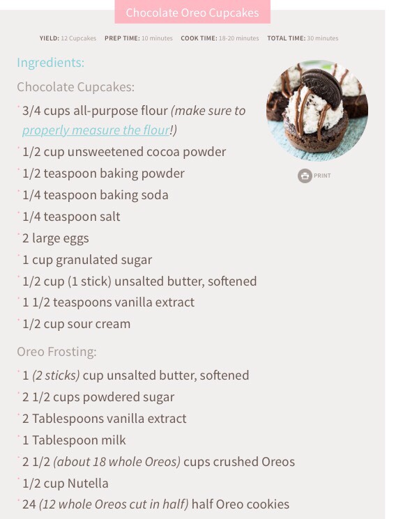Delicious Chocolate Oreo Cupcakes