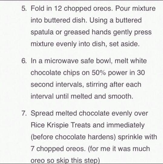 Oreo rice krispies