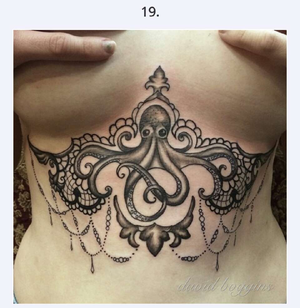 30 Sexy Under Breast Tattoos  You Won't  Be Able To Take Your Eyes Off Of!