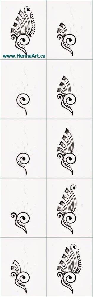 24 Step By Step Henna Tattoo Tutorials. 