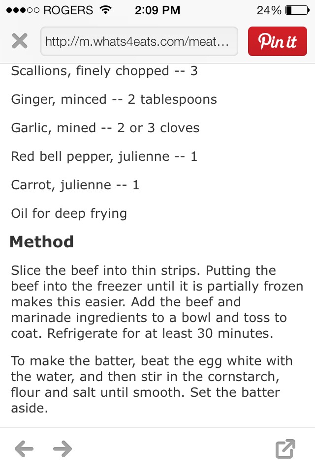 Oriental Crispy Ginger Beef
