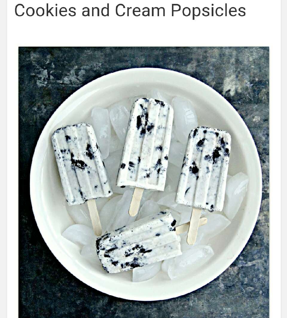 Cookies And Cream Popsicles! 
