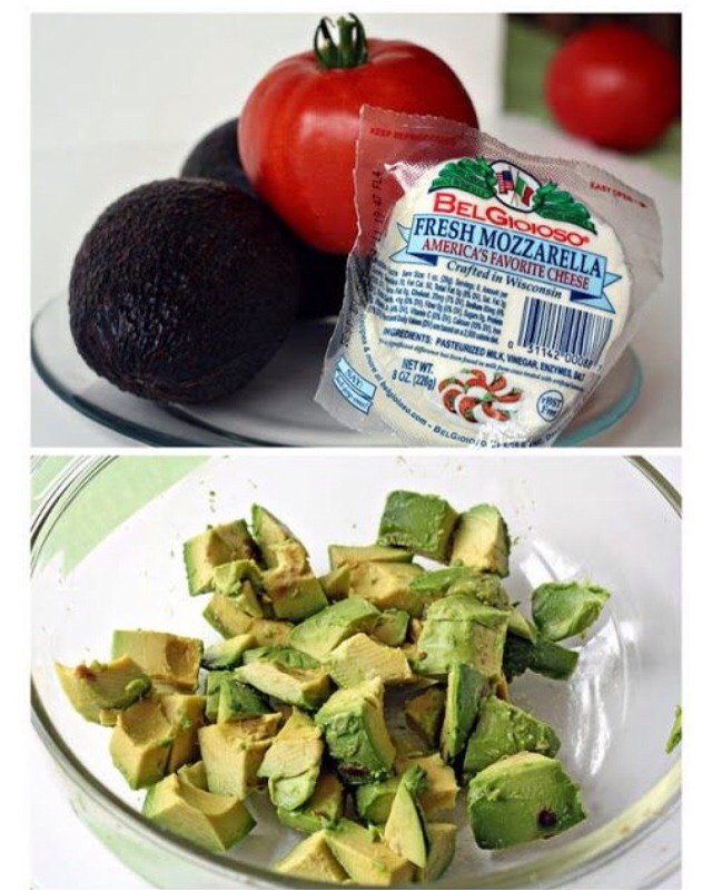Avocado Tomato And Mozzarella Salad