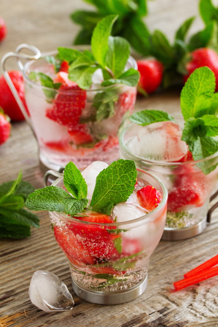 Strawberry Mojito
Strawberries are a sweet seasonal fruit that are a great addition to this spring drink recipe. Serve your strawberry mojito in a highball glass over ice garnished with a strawberry and fresh mint.