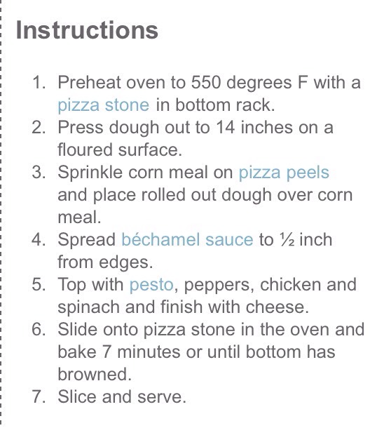 WHITE CHICKEN PIZZA!! 