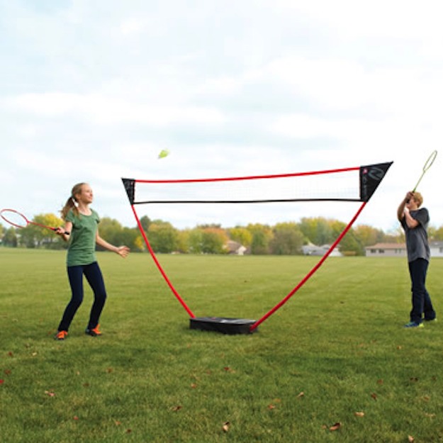 #19	 A freestanding badminton net.
Impromptu Badminton is, incidentally, my DJ name.