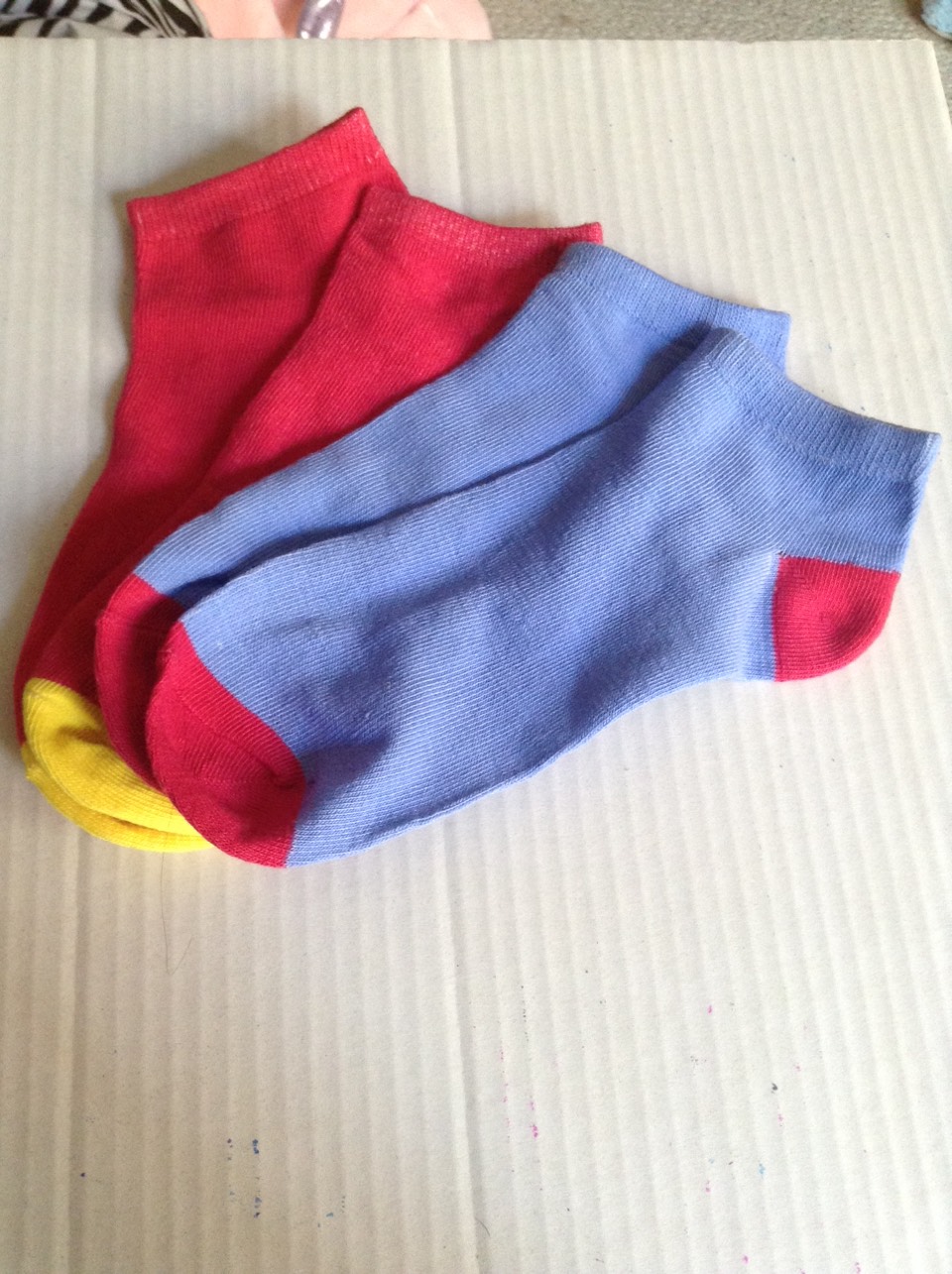 This is optional but you might want to add socks to your kit. You might want these just in case you step in a puddle and get your feet wet. Also this might sound weird but you can add underwear to your kit. Just in case your period comes by suprise and you need a spare pair.